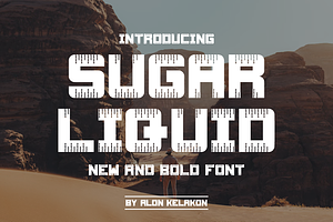 Sugar Liquid, a Sans Serif Font by alon kelakon