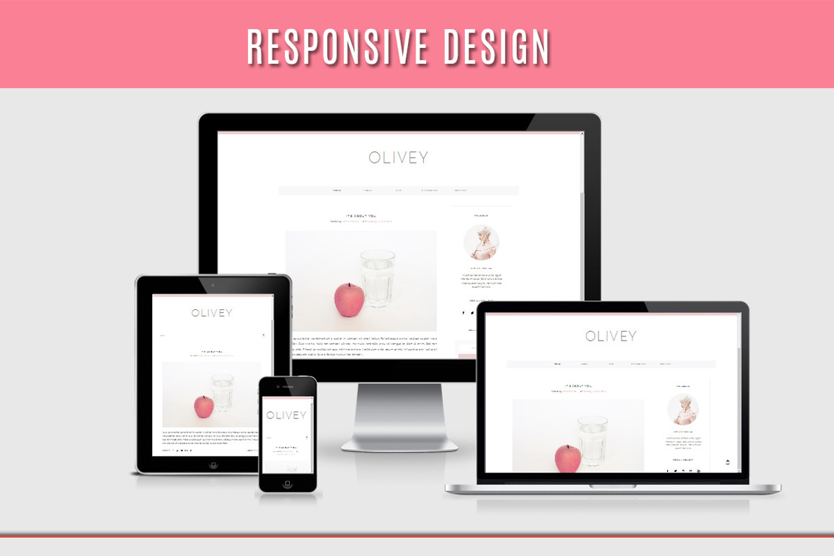 Blogger Template Responsive - OLIVEY, a Websites & App Template by Vefio Themes (Photo 3 of 3)