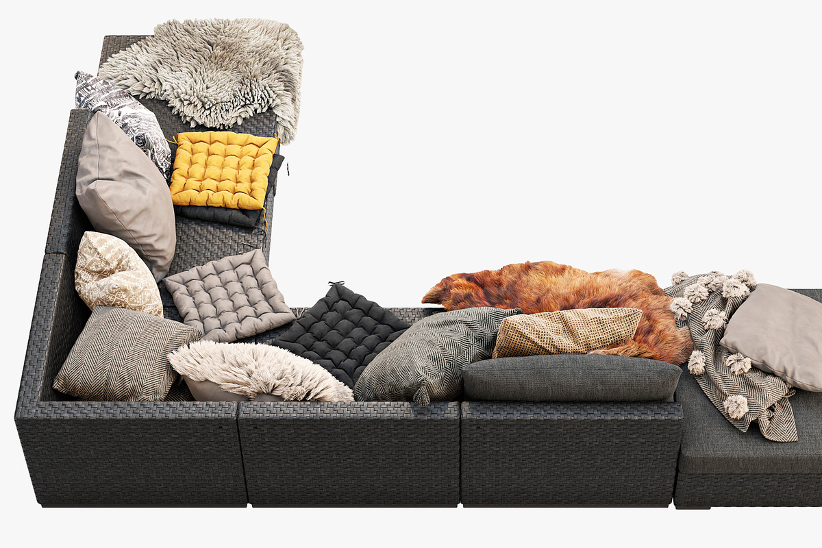 Brown Jordan 4M outdoor wicker sofa, a Furniture 3D Model by 3dmitruk (Photo 17 of 27)