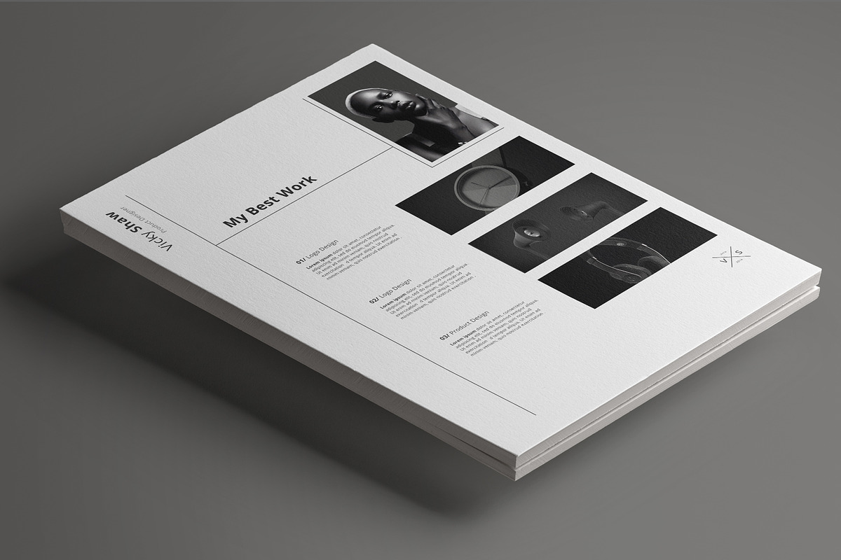 Vicky Resume Template, a Resume Template by Nina Shaw (Photo 6 of 10)