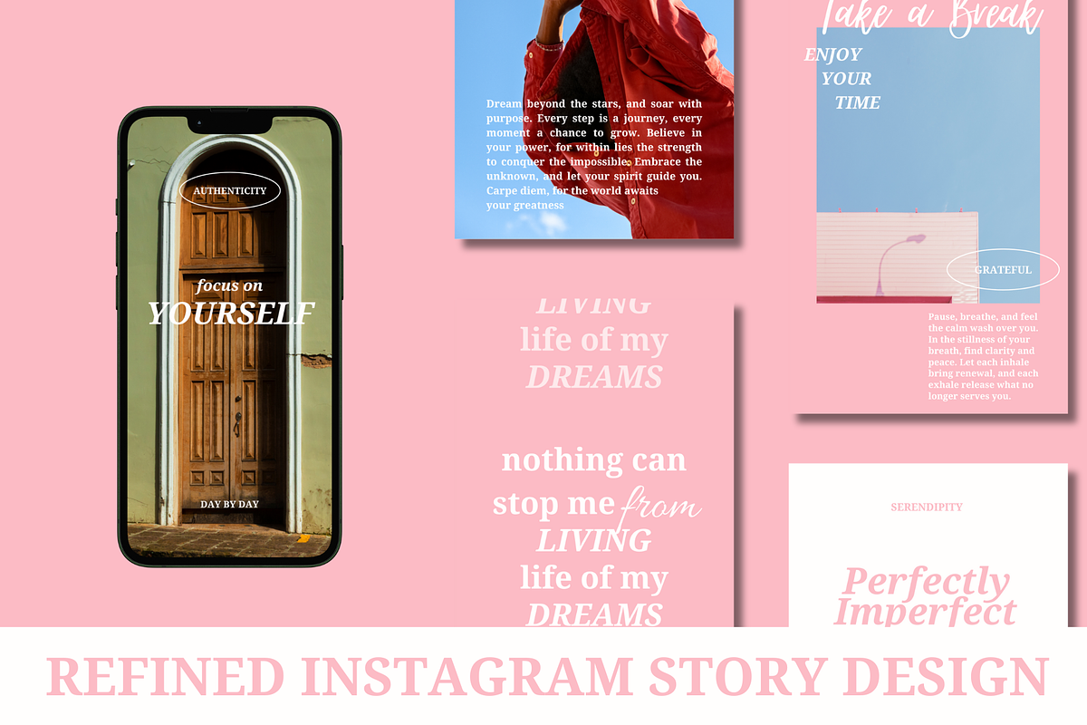 Refinded Canva Insta Story Template, a Social Media Template by Tasha's Verse (Photo 1 of 4)