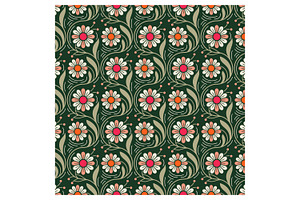 Stylized Floral Pattern, a Pattern Graphic by Creative Backgrounds