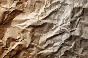 Crumpled Brown Paper Texture Backgro, an Abstract Photo by Pixeness Studio