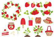 Strawberry Clipart, an Illustration by SugarPickle Clip Art (Thumbnail 2 of 2)