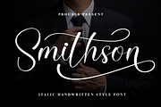 Smithson | Script Font, a Handwritten Font by Scratchones (Thumbnail 1 of 9)