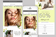 Tropical Fashion Email Template, an Email Template by Edit & Go Templates (Thumbnail 3 of 8)