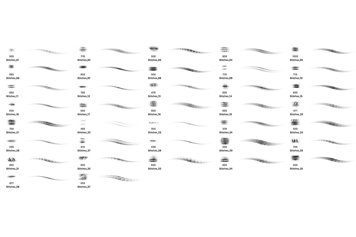 Stitches Brush Set, a Brush Add-On by Zsolt Kosa Art (Photo 7 of 7)