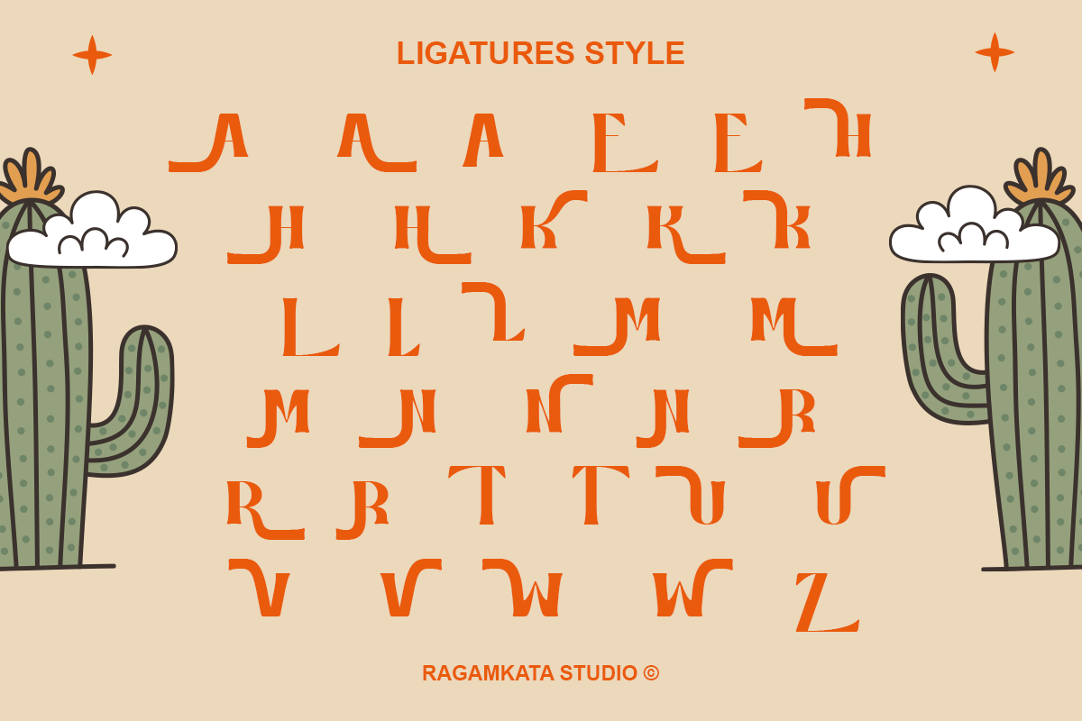 Rolinks - Rounded Display Font, a Font by RagamKata (Photo 10 of 10)