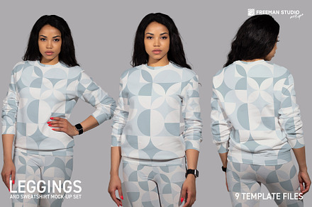 Leggings and Sweatshirt Mockup