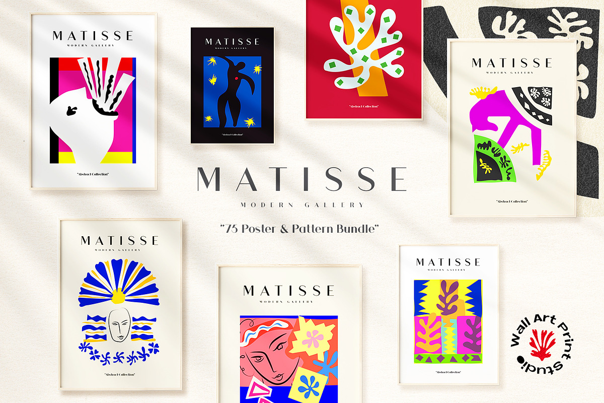 Matisse Modern Gallery Bundle 2, a Background Graphic by Wall Art Print Studio (Photo 3 of 38)