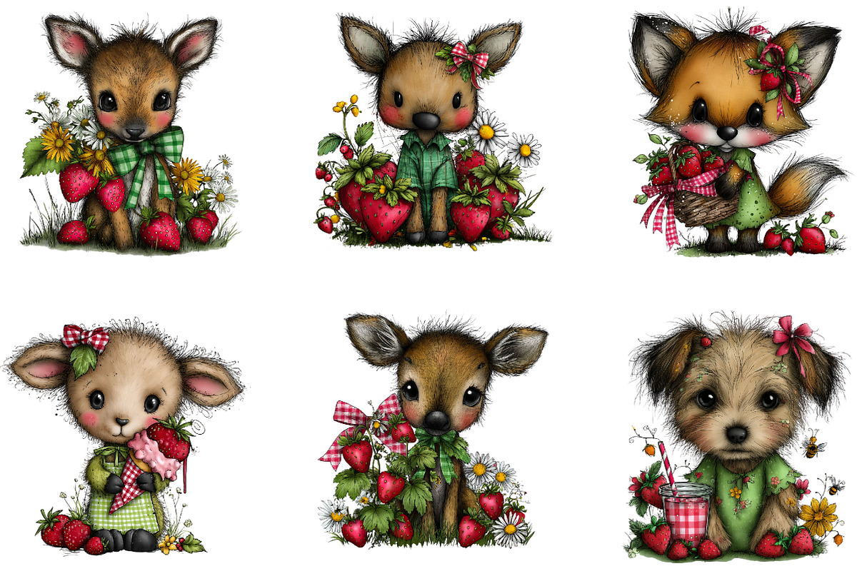 Summer Animals Whimsical Clipart, an Animal Illustration by Designking (Photo 3 of 5)
