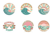 Vintage Beach Summer Sublimation, an Illustration by SinaCreation (Thumbnail 2 of 11)