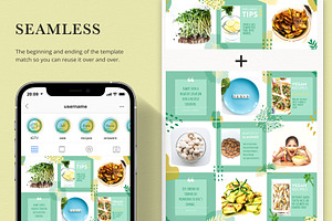 Chef Instagram Puzzle Template Canva