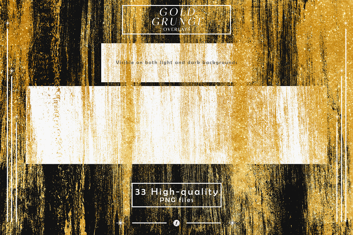 Gold Grunge Overlays, a Texture Graphic by Freezerondigital (Photo 10 of 11)