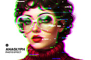 Anaglyph Glitch Photo Effect, a Layer Style Add-On by graphypix (Thumbnail 1 of 13)