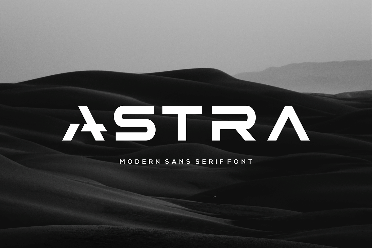 ASTRA - Logo Font | Logo & Branding, a Sans Serif Font by Vroz Studio (Photo 1 of 6)