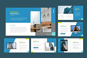 COMPANY PROFILE PowerPoint Template, a Presentation Template by Rizki Herdian (Thumbnail 5 of 6)