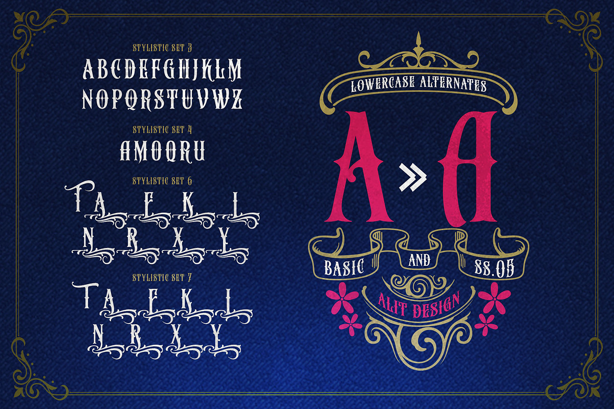 Money Brother Victorian Typeface, a Blackletter Font by alit design (Photo 19 of 20)