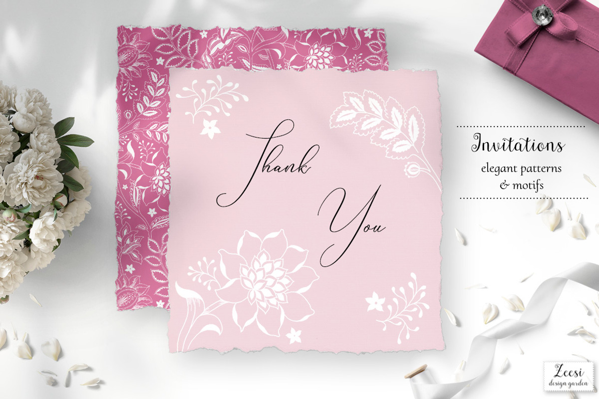 Indira Floral Patterns & Motifs, a Pattern Graphic by Zeesi Design Garden (Photo 5 of 11)