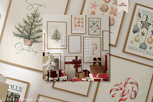 Christmas Mockup Gallery Wall