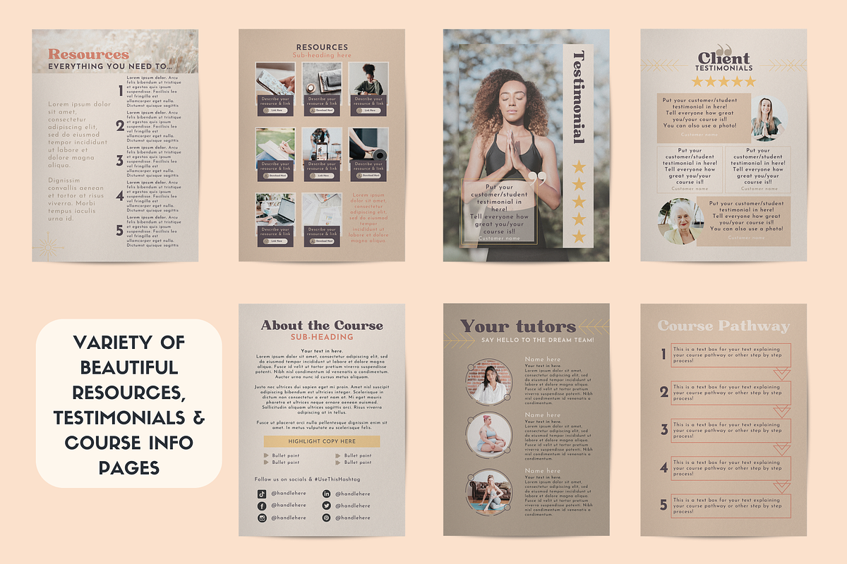 Workbook ebook Canva template Sunset, a Templates & Theme by Monarch 21 Design (Photo 6 of 8)
