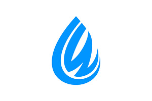 Letter LW Waterdrop Logo, a Branding & Logo Template by Buqancreative