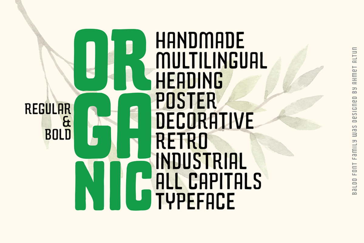 Baldo Font Family, a Sans Serif Font by Ahmet Altun (Photo 3 of 5)