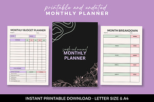 Elegant Monthly Planner