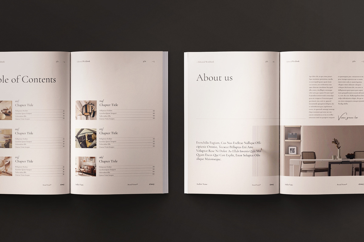 Editorial Workbook Design Template, a Magazine Template by ArtisanaAura (Photo 5 of 20)