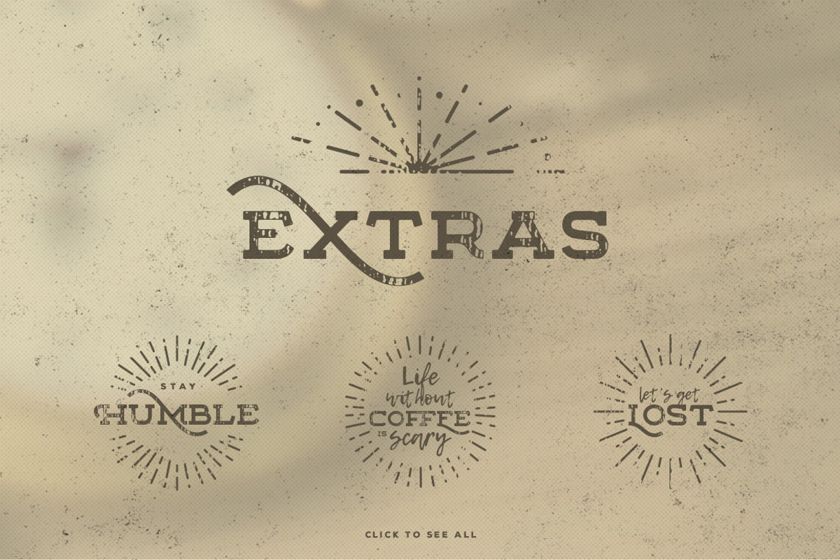 Floure Typeface + Extras, a Slab Serif Font by Refolve Design (Photo 11 of 11)