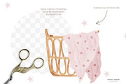 Watercolor Boho Baby Nursery Set, an Animal Illustration by Pati Paints (Thumbnail 14 of 15)