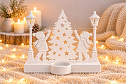 Christmas Tree Candle Holder STL, a Scene 3D Model by Layerology (Thumbnail 2 of 4)