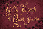 Wanderin Autumn Artisan Floral font, a Script Font by HypeWorksCo (Thumbnail 23 of 28)