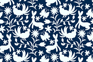 Otomi Styled Seamless Patterns