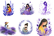 Lavender Mother’s Day Clipart, an Illustration by Designking (Thumbnail 4 of 5)
