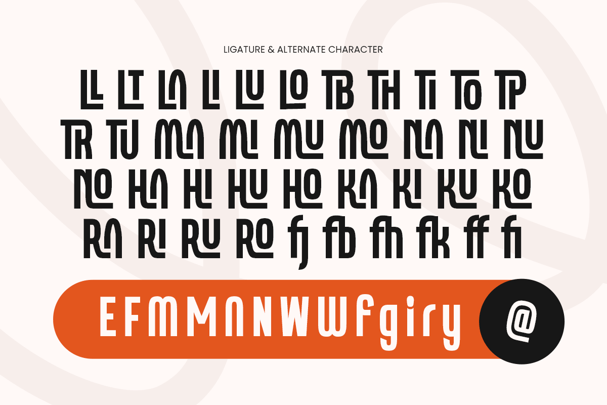 Millow - Condensed Unique Logo Font, a Sans Serif Font by Sensatype (Photo 12 of 13)