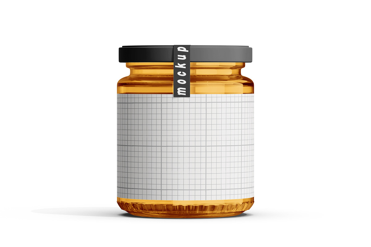 Honey Jar Mockup Set, a Packaging Mockup by pixelmock (Photo 8 of 15)