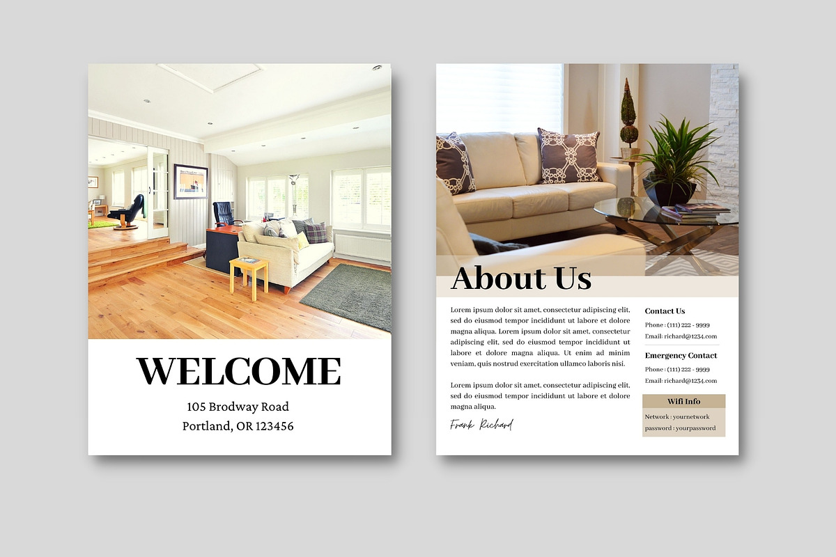 Airbnb Welcome Book | Canva Template, a Magazine Template by bonadigitals (Photo 2 of 4)