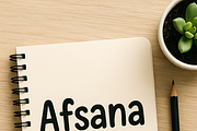 Afsana – Handwritten Playful Font, a Handwritten Font by RAHMAT (Thumbnail 6 of 6)