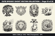 Cute Ghost SVG Bundle Vol - 01, an Object Graphic by XPERTDESIGNER (Thumbnail 3 of 21)