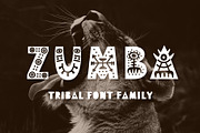 Zumba Tribal Font Duo, a Font by Katrinelly (Thumbnail 1 of 9)