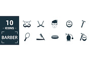 Barber Filled Icon Set, an Object Graphic by Aimagenarium@gmail.com (Thumbnail 3 of 3)