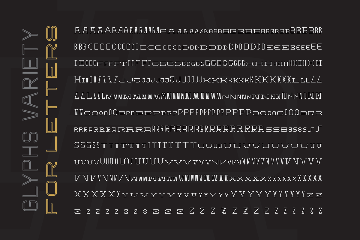 Brandogram Monogram Typeface, a Slab Serif Font by Bogdan Casota (Photo 15 of 22)