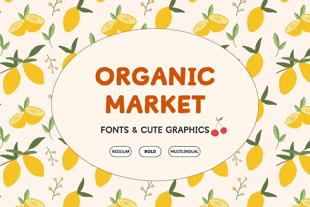 Organic Market Handmade Font, a Sans Serif Font by Kaya Fonts (Photo 1 of 25)