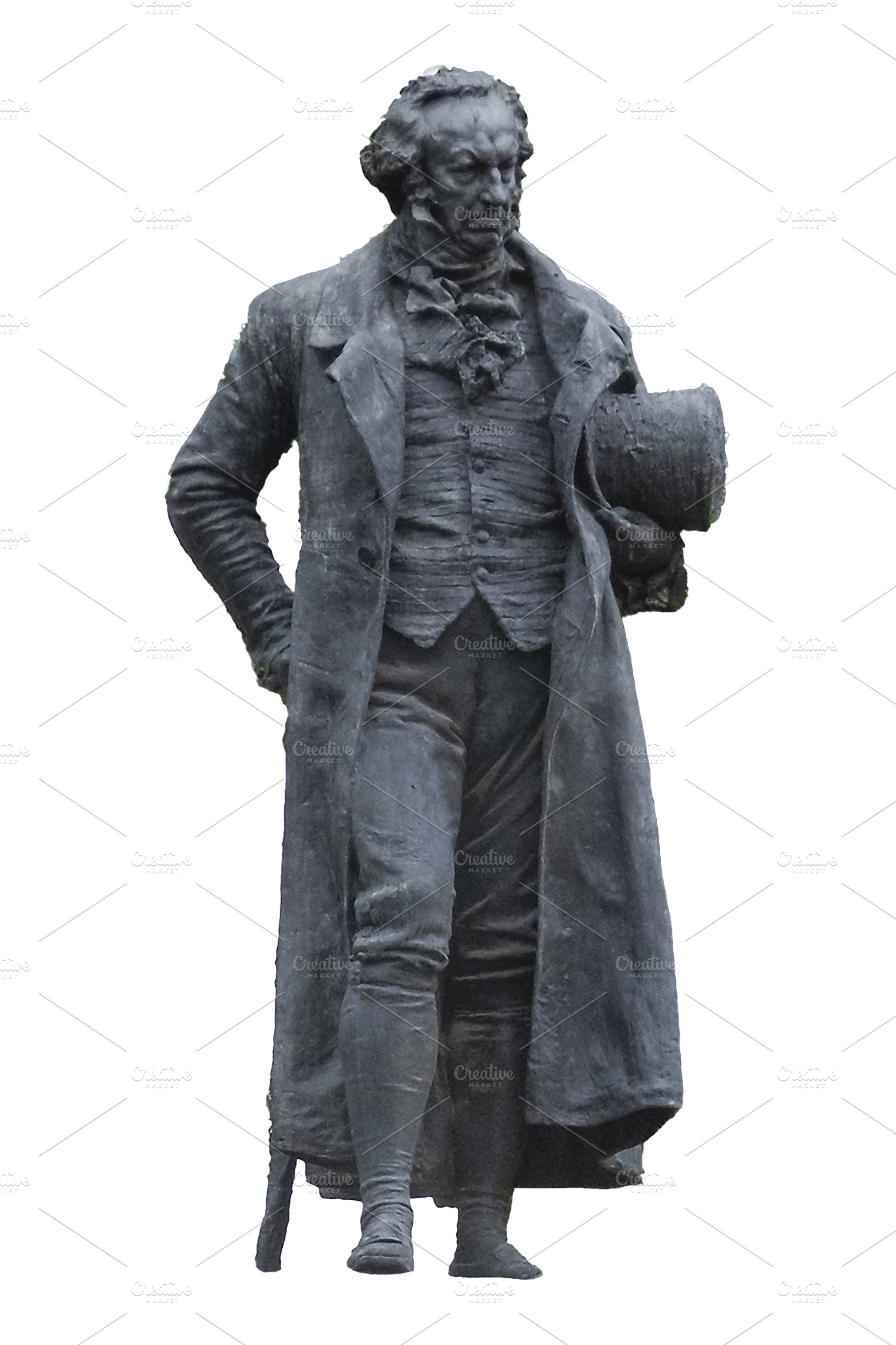 Goya statue isolated photo, an Arts & Entertainment Photo by DanFLCreativo