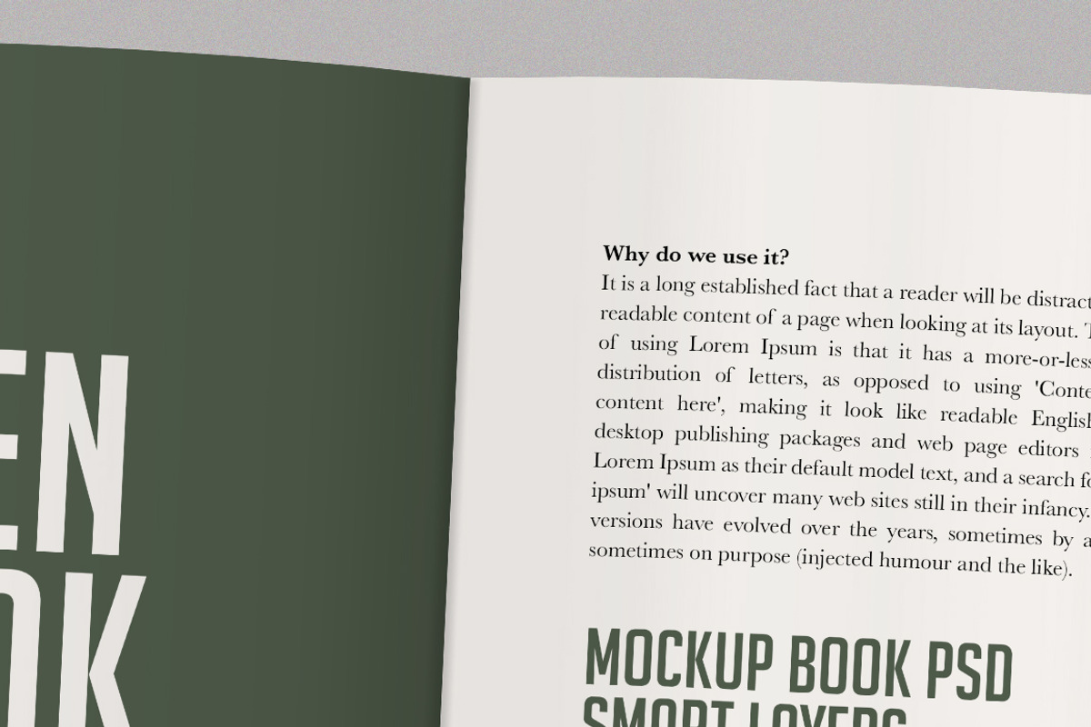 Open Softcover Book Mockup, a Print Template by ArtefShop (Photo 3 of 7)