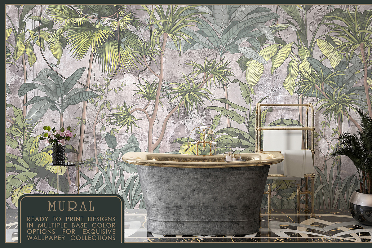 Fresco collection Tropical mural, a Wallpaper Graphic by Natalia0307 (Photo 15 of 19)