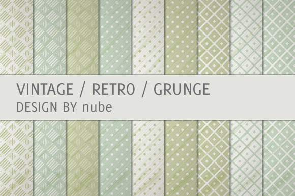 9 Vintage Retro Pattern Backgrounds