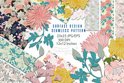 23JPG/EPS seamless floral pattern, a Pattern Graphic by Theraphosath (Thumbnail 1 of 7)