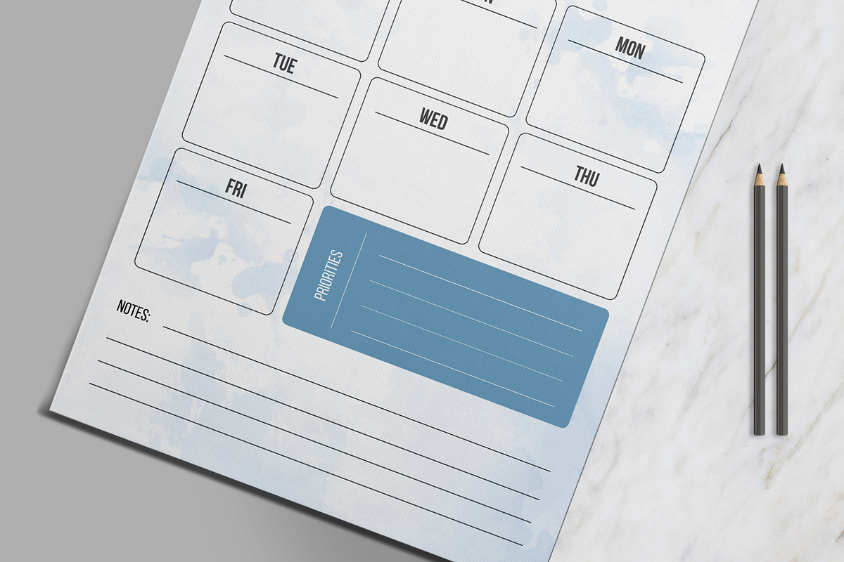 Weekly Planner Design, a Stationery Template by MightyDesign (Photo 5 of 8)